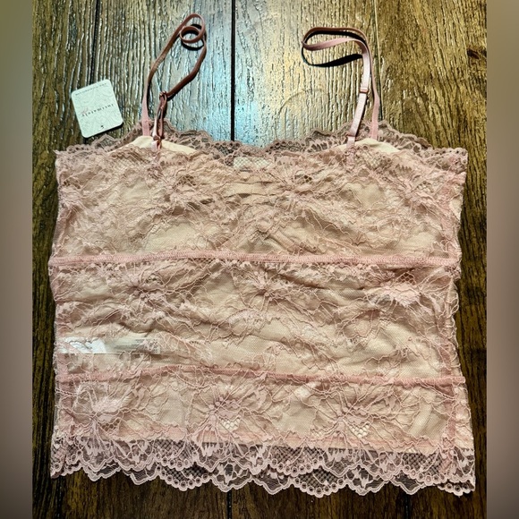 Free People Intimately Lacey Essential Cami in MISTY ROSE MSRP $48 Size Med NWT - Picture 5 of 7